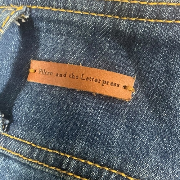 Pilcro and the Letter Press Ultra High Rise Crop Flare Wide Leg Jeans - Picture 9 of 16